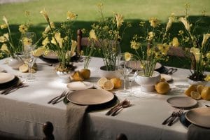 Montaje romántico para boda elegante