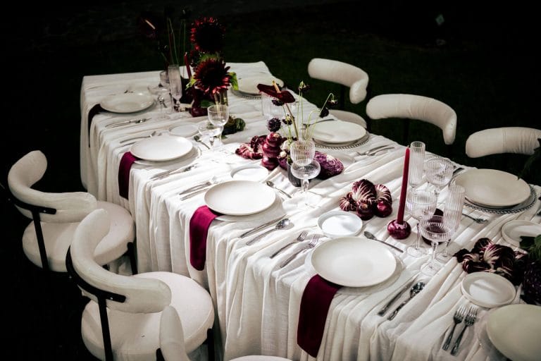 Montaje nocturno para boda premium