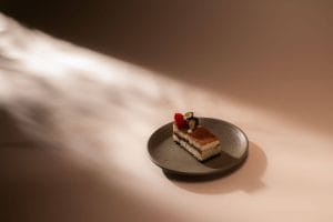Postre para evento elegante